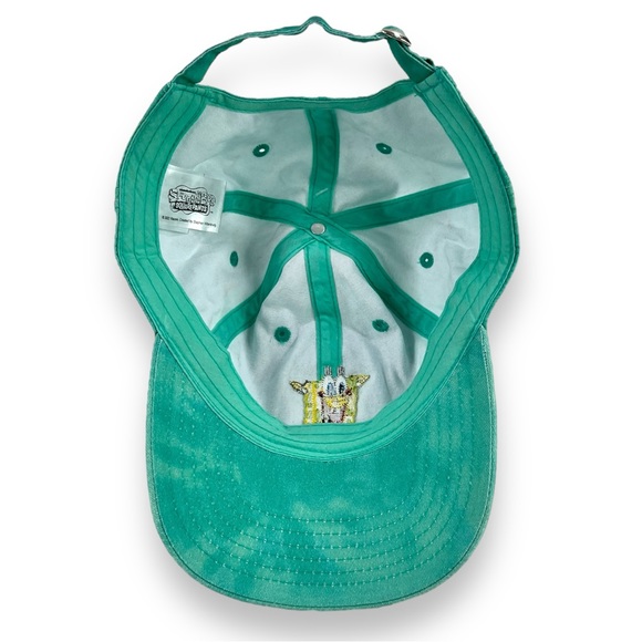 ADULT SpongeBob SquarePants Aqua Blue Tie Dye Hat Cap Adjustable Embroidered NEW - Picture 13 of 15